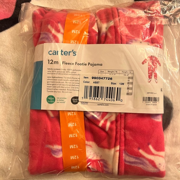 Carters Footie Pajamas (12 Months) - Picture 6 of 6